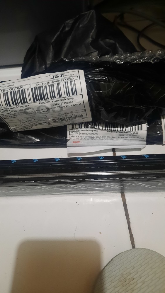 Rel Laci (hitam) 60 Cm 1 Set (2 Pcs)  Double Track Mapla Full Extention 3,5cm ( 2x Tarik) Free Skrup