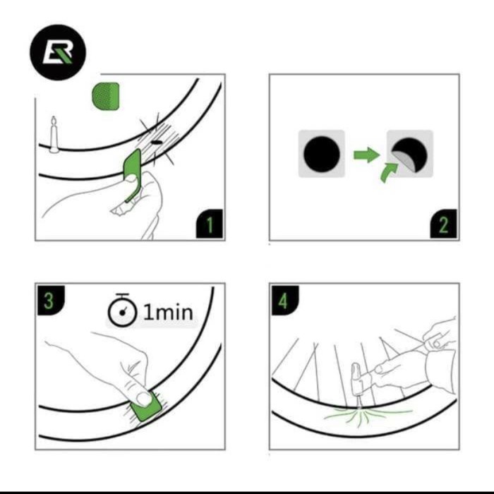 ROCKBROS paket peralatan Portable Tambal Ban Sepeda Tire repair kit GJ