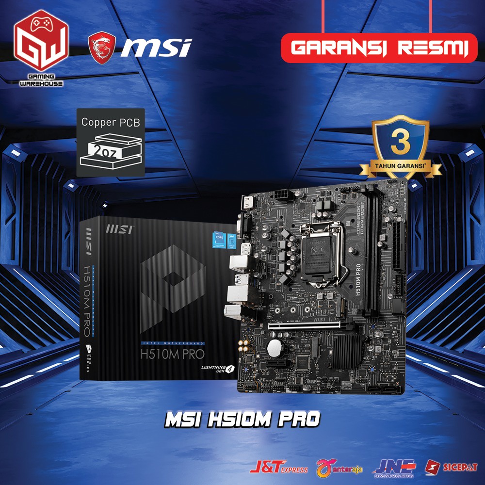 Jual Motherboard MSI H510M PRO (LGA1200, H510, DDR4, USB3.2, SATA3