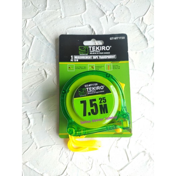TEKIRO 7.5M x 25MM Meteran Roll Rol Besi Measuring Tape 7,5M 7,5 7.5 M