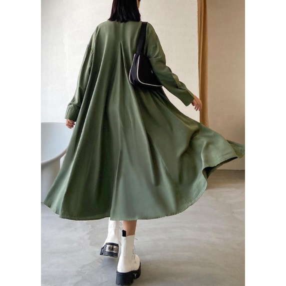 Kemeja oversize dress kemeja Korean style