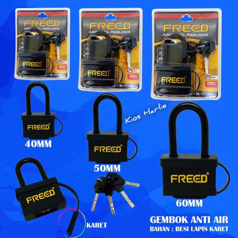 gembok anti air, gembok pagar, gembok rumah, gembok Freed