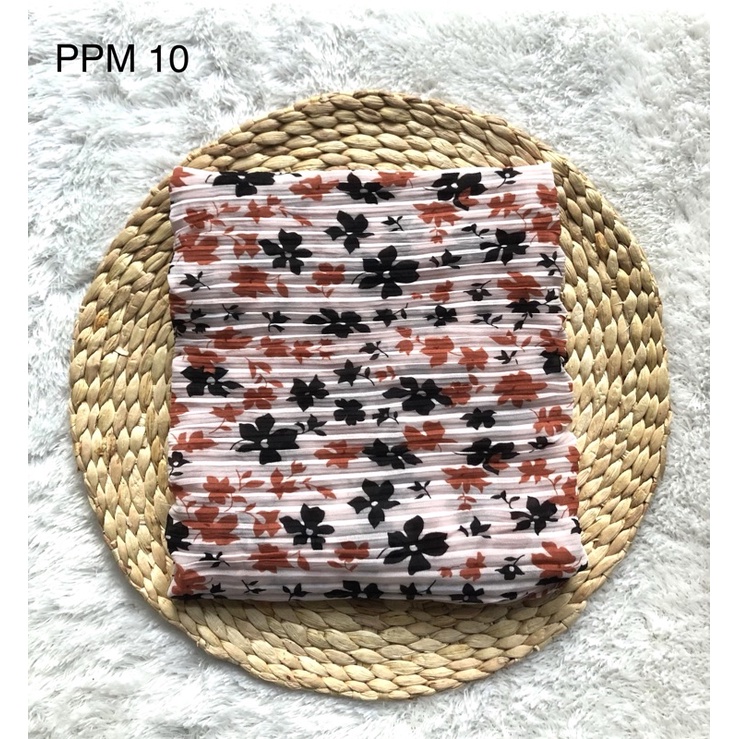 Pashmina Plisket Motif Ceruty Baby Doll - Pashmina Plisket - Pashmina Motif - Plishket Motif - Plisket Pashmina Motif-PPM 10