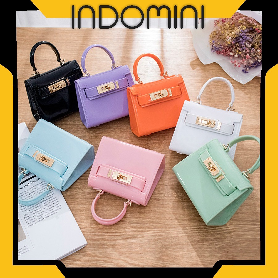 INDOMINI WD013 TAS MINI JELLY FASHION IMPORT SELEMPANG TAS MINI RUBBER