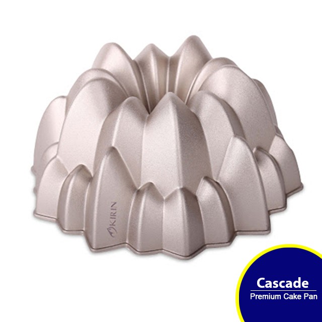 Kirin Premium Cake Pan Die Cast | Cetakan Kue Premium | CHAMPAGNE GOLD 24 Cm - CASCADE