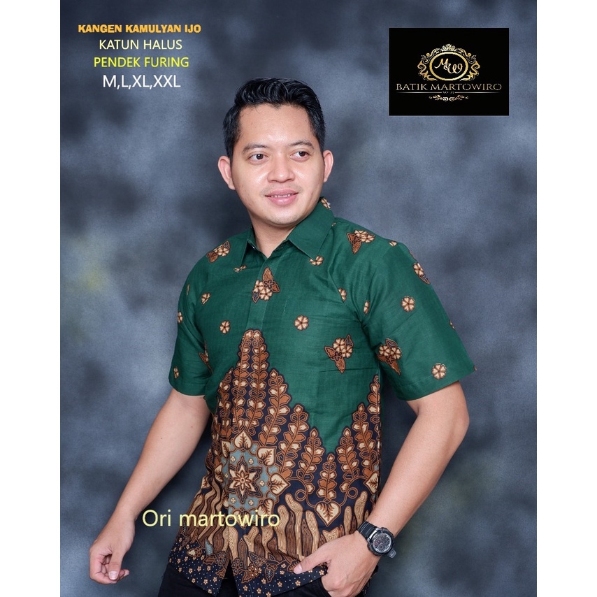 KANGEN KAMULYAN MARTOWIRO IJO KEMEJA BATIK PRIA SOLO LENGAN PENDEK LAPIS FURING ATASAN PREMIUM MODERN KRISNAMUKTI KUNING  JOGLO UNGU  KOLOR PUTIH WARU MARON TROMPET  LEWONG ABANG ABINAYA KUNING TANAKA MERAH RAJENDRA MOYO ASWOTOMO SOGAN MESEMNAVY DEWO