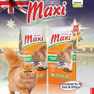 MAXI CHICKEN &amp; TUNA 500gr repack  / makanan kucing / cat food