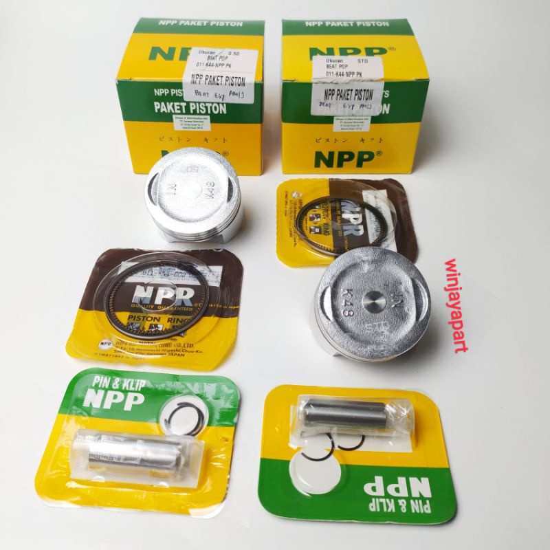 PISTON KIT SEHER K44 BEAT FI ESP. SCOOPY FI ESP. VARIO 110 FI ESP. BEAT STREET OS STD. OS 0.50 MERK 