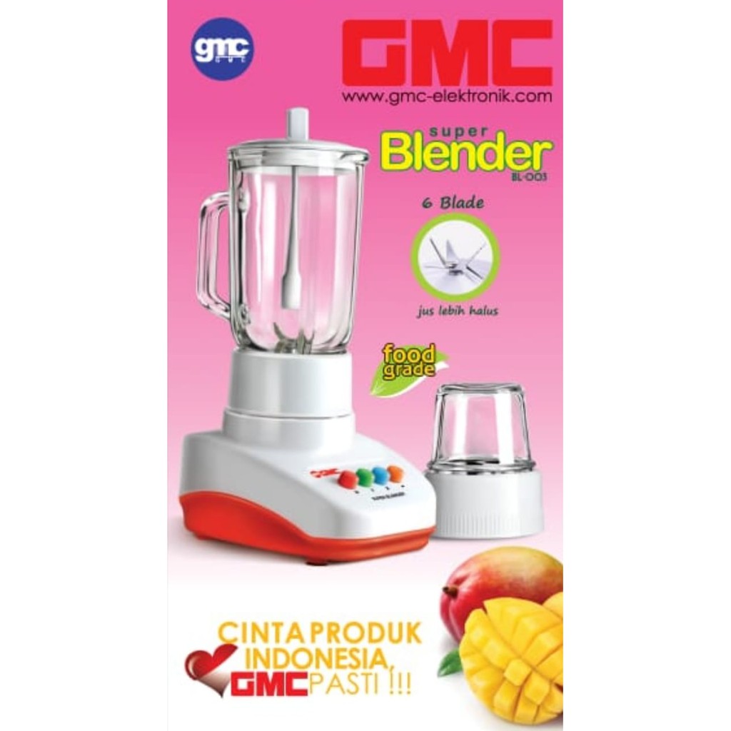 Medan elektronik Blender kaca GMC bl 003