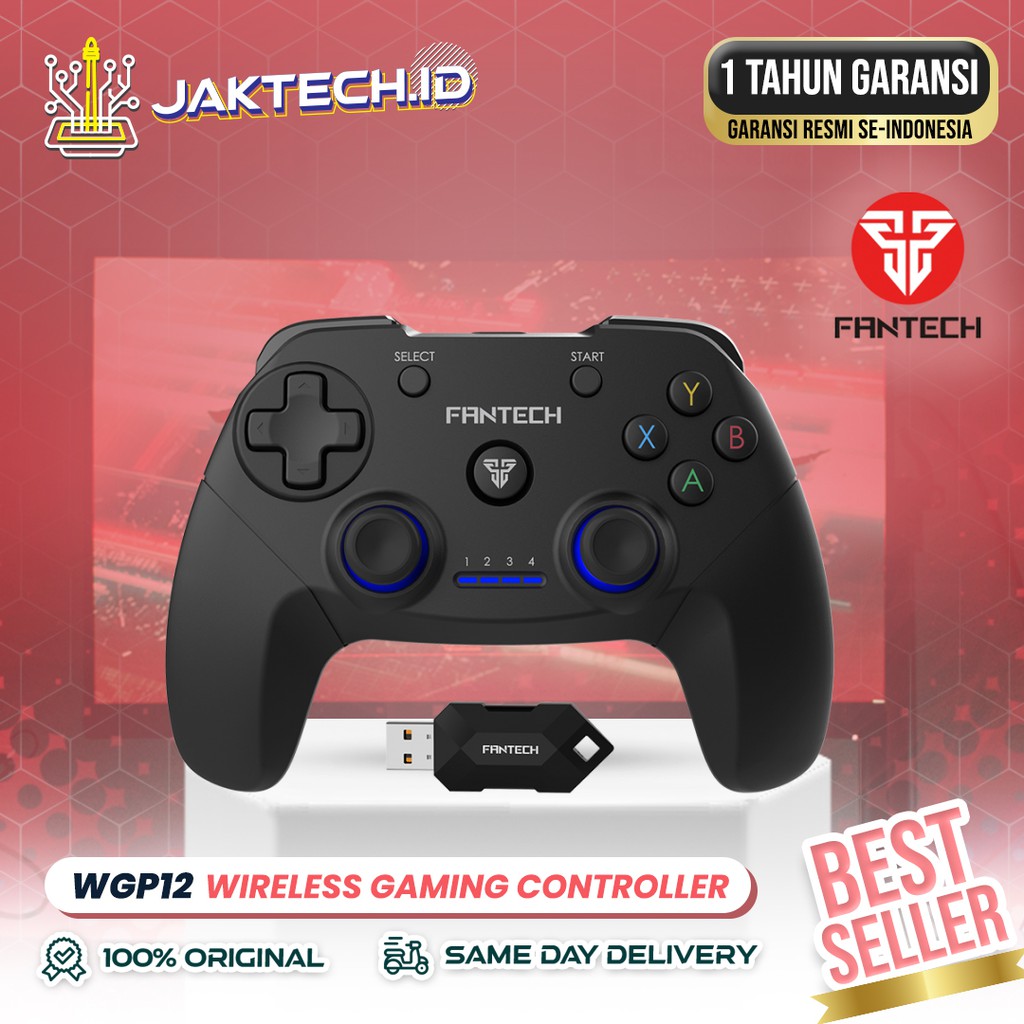 Fantech WGP12 Gamingpad Revolver Gaming Controller Wireless Garansi Resmi