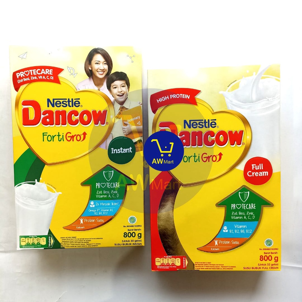 DANCOW FORTIGRO 800 GRAM - SUSU DANCOW INSTANT 800 GRAM - SUSU DANCOW FULL CREAM 800 GRAM