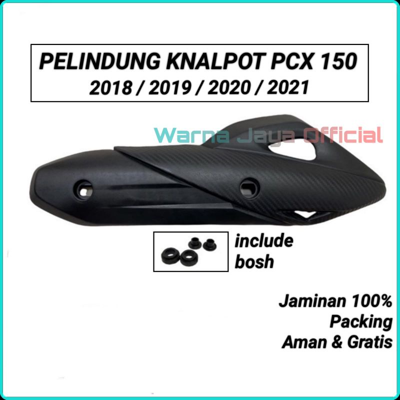 Cover Tutup Tameng Pelindung Bingkai Knalpot Motor Honda Pcx 150 Cc Aksesoris Accesories Variasi Par