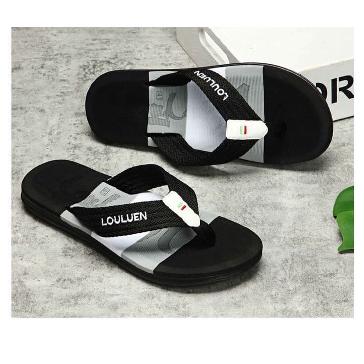 LOULUEN001 Sandal jepit distro pria new