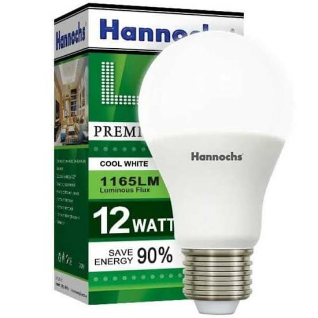 Lampu Led Hannochs 3w/3 Watt 5w/5 Watt 7w/7 Watt 9w/9 Watt 12w/12 Watt 15w/15 Watt Premier / Bolam Putih / Kuning