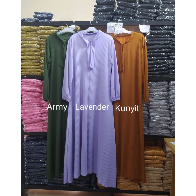 Gamis plisket super jumbo xxl tebal untuk wanita gemuk big size