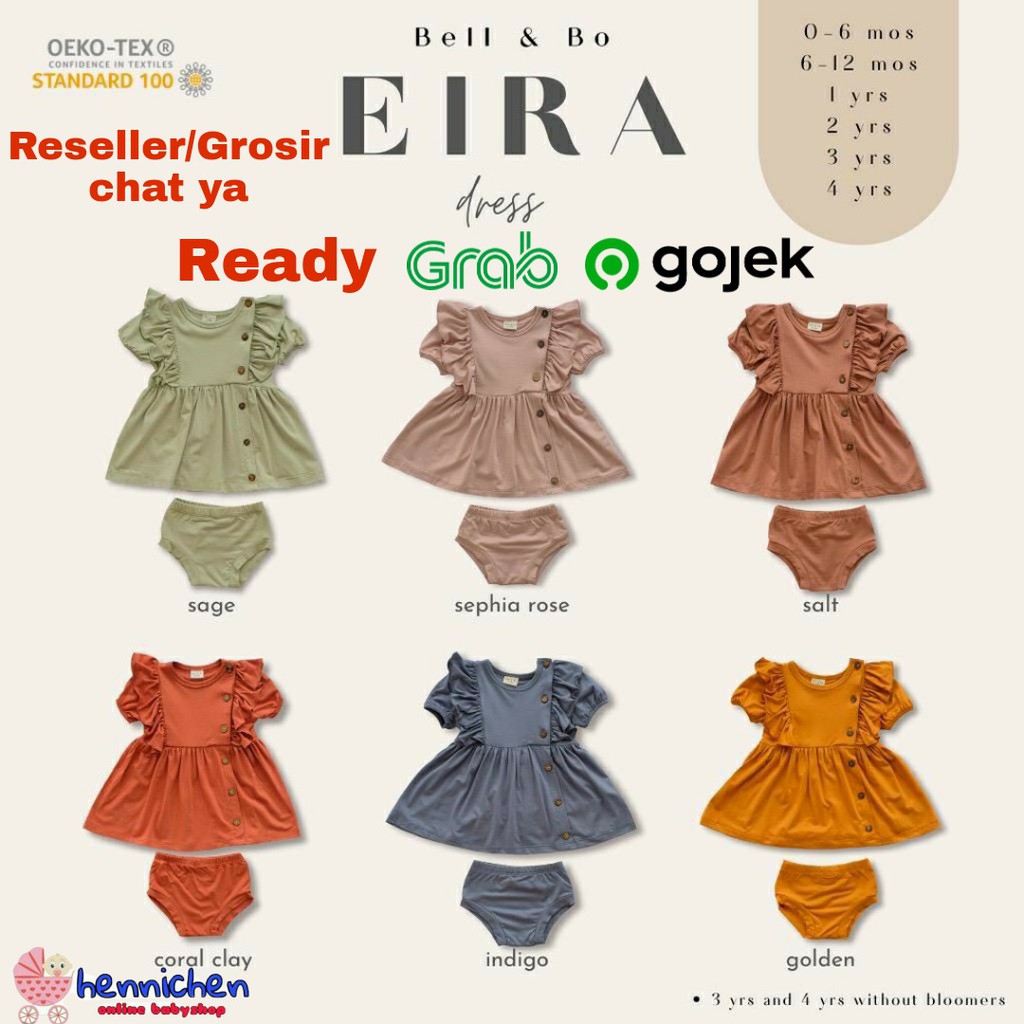 BELL AND BO EIRA DRESS ANAK PEREMPUAN BAJU ANAK