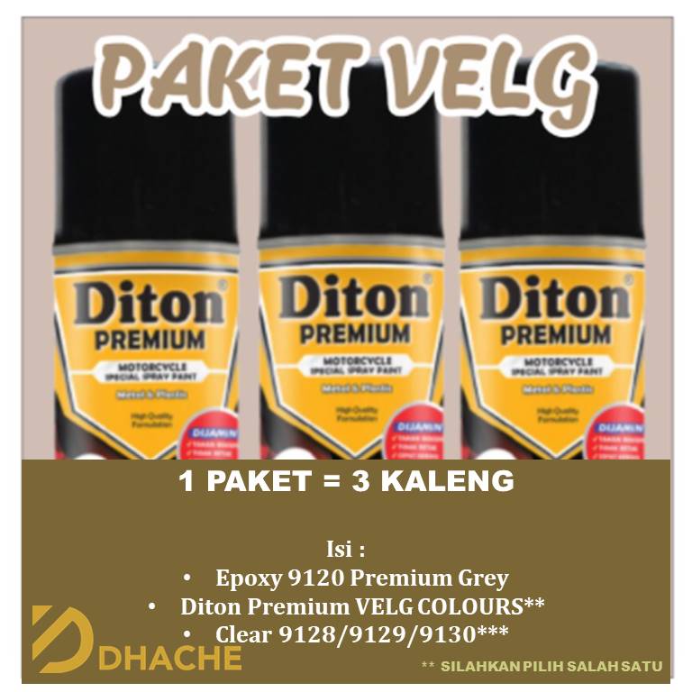 PAKET VELG DITON PREMIUM RCB GOLD SILVER 400CC