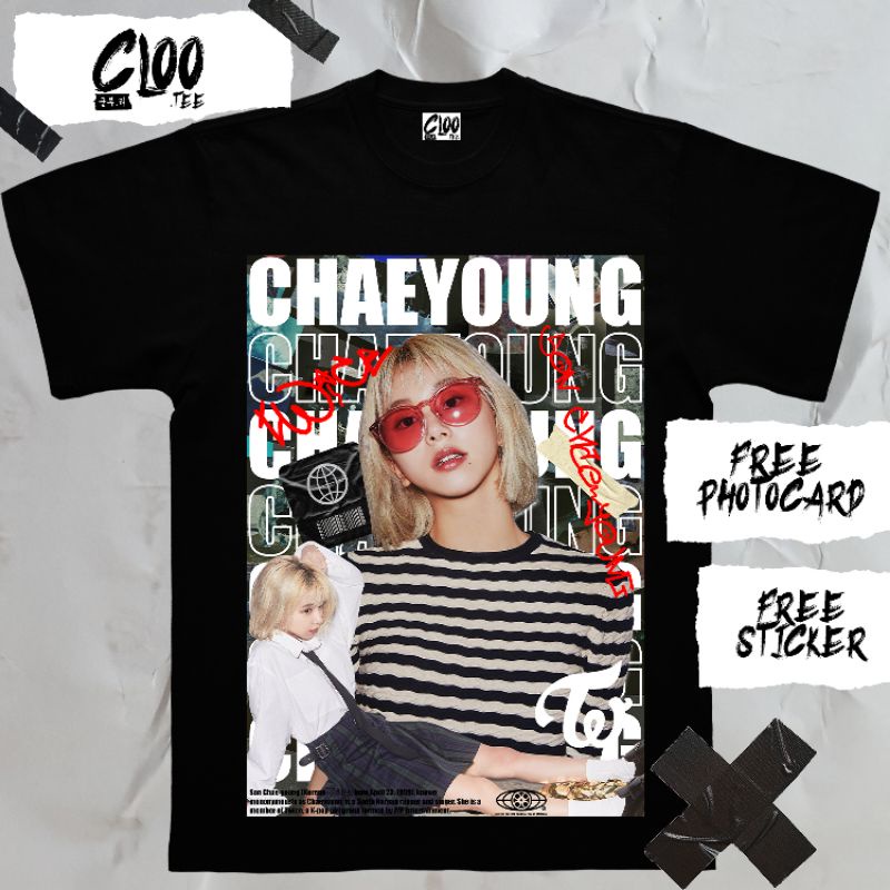 KAOS KPOP CHAEYOUNG TWICE / CLOO.TEE /