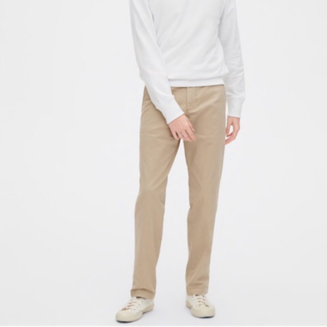FLASH SALE - Gap KHAKIS Slim Straight Chino Pants Celana Pria Murah Krem Panjang