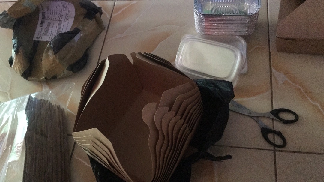 @10 Pcs Paper Box 45 Oz / Food Box / Tempat Bekal