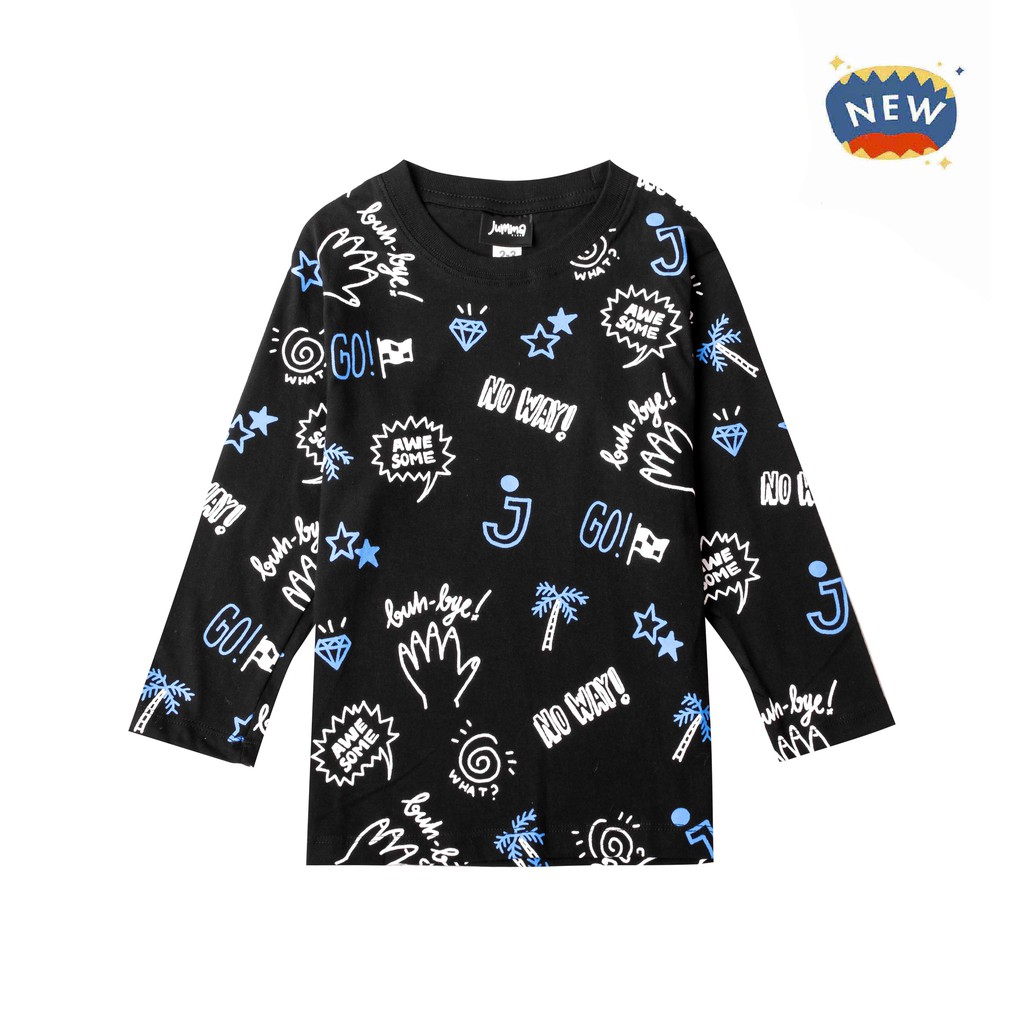 

Jummakids Awesome Long Sleeve Printed Anak