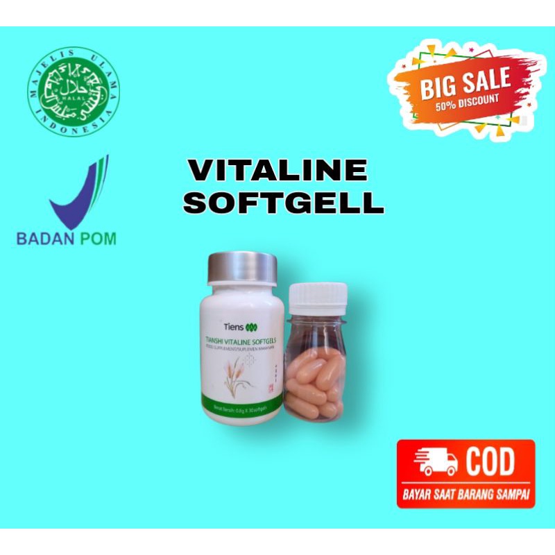 VITALINE SOFTGELL ( Penghilang Mata Panda, Pemutih Badan, Pencerah Bibir, Penghilang Bekas Luka Keri