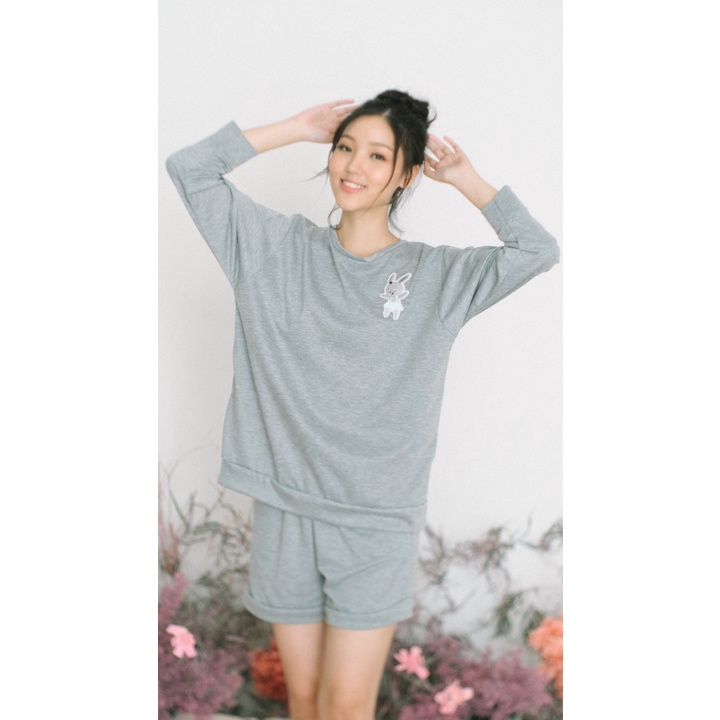 MARNOVA - Boyfriend Sweatshirt Set Lola - Earl Grey