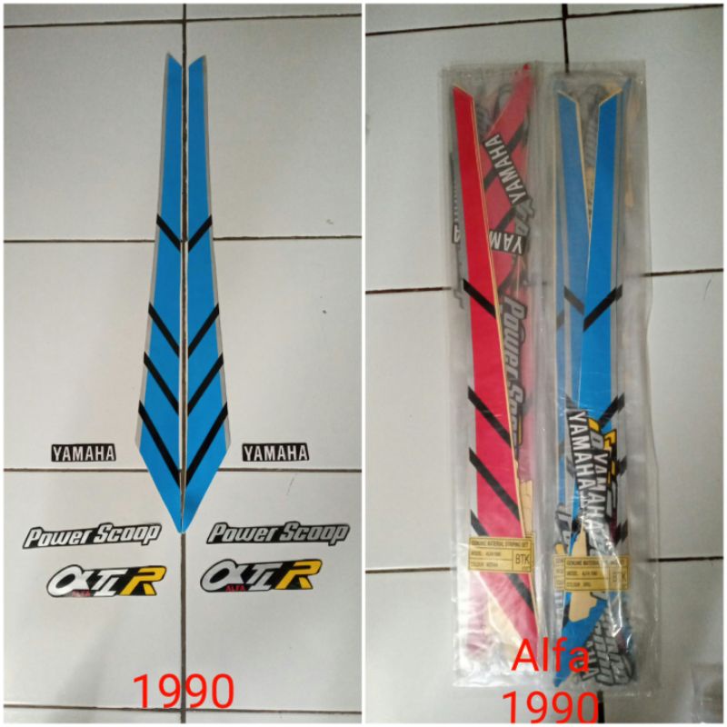 Sticker,Striping Yamaha ALFA QTR 1990
