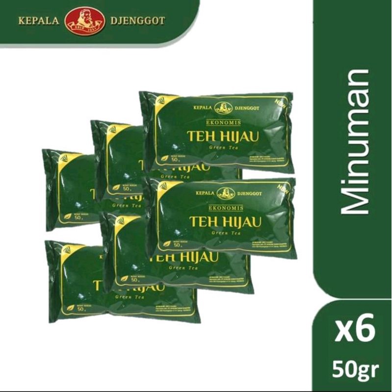 

teh hijau bubuk 6 pcs 50 gr