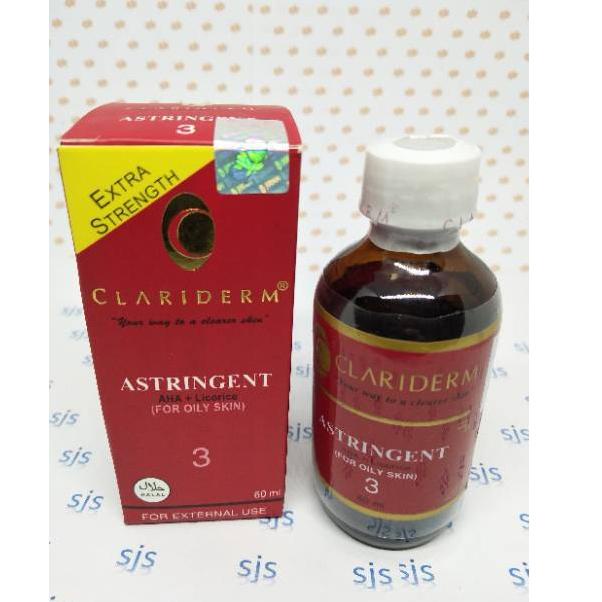 [KODE V102] Clariderm Alkohol For oily skin 3 Original klaridem toner