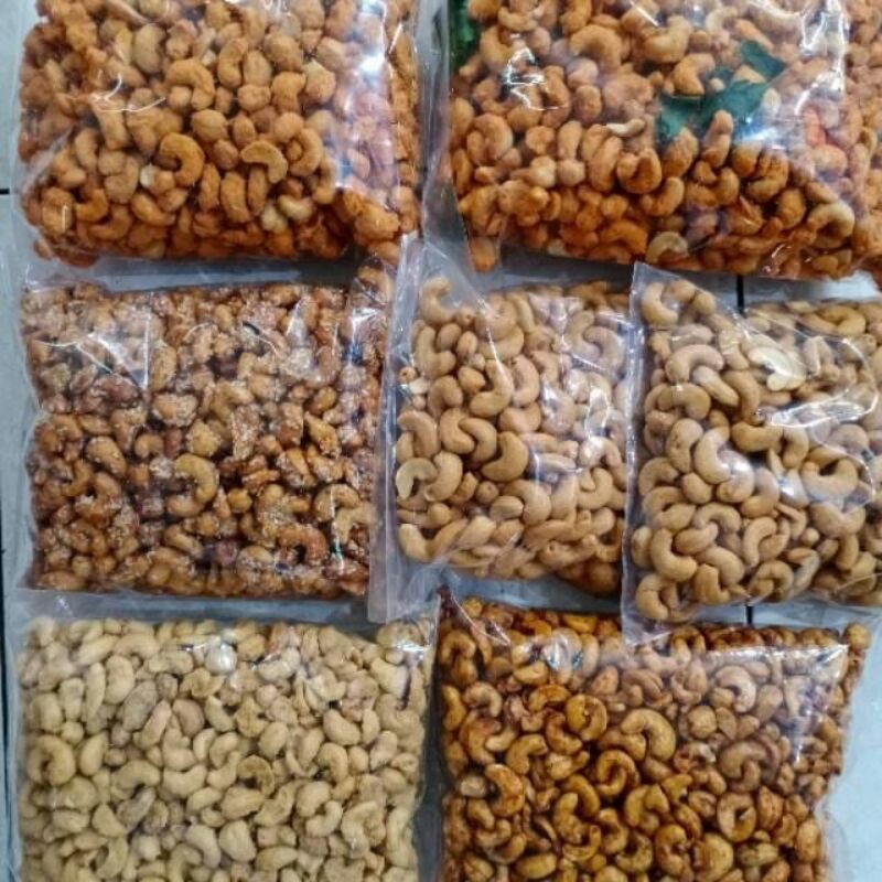 

kacang mede varian rasa kemasan 500gram