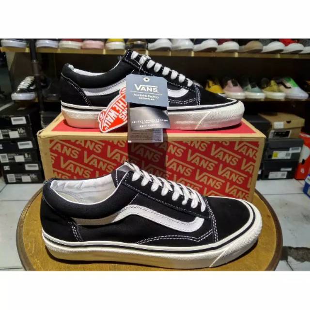VANS ORIGINAL VANS OLD SKOOL ANAHEIM FACTORY BLACK WHITE