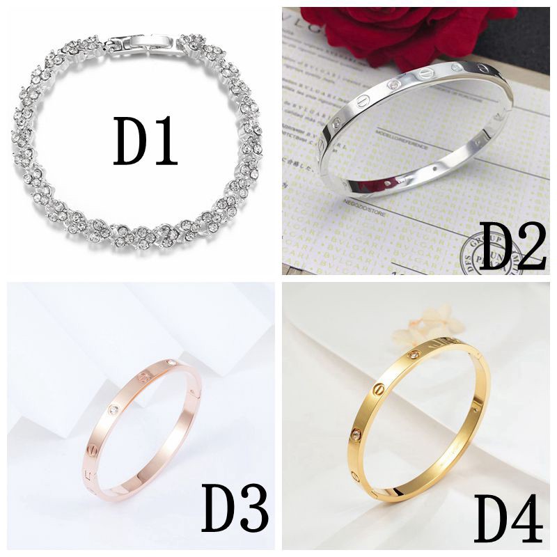 Gelang Titanium Permata Anti Karat Fashion Korea-4