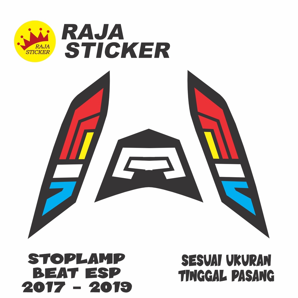 Stiker stoplamp + sein beat esp 2017 - 2019