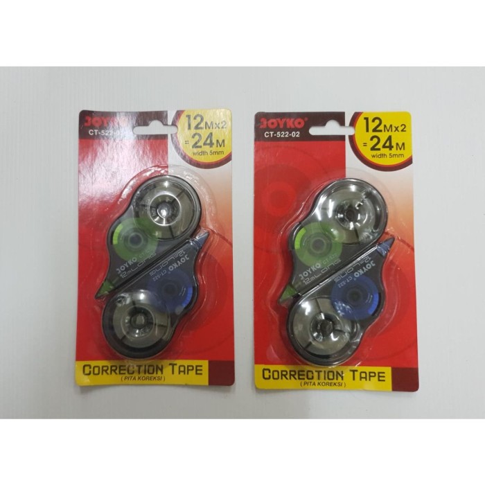 

CORRECTION TAPE JOYKO CT-522 5mmX12meter (isi 2pcs)