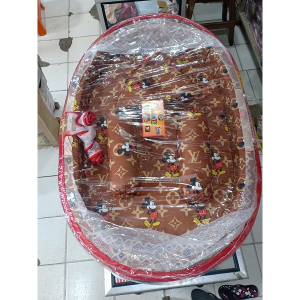 KASUR OVAL KELAMBU SET BAYI FETRA ANNISA || KASUR SET BABY PAKAI KELAMBU || KASUR SONGKOK || KASUR S