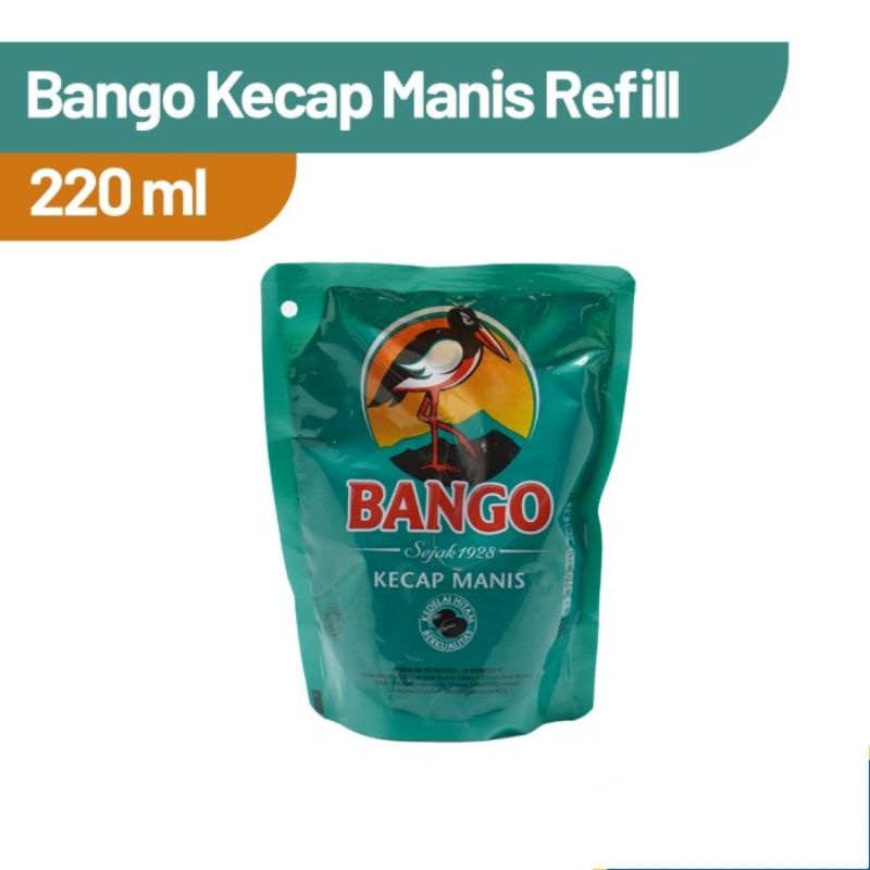 

Bango Kecap Manis 220 Ml - Soy Sauce, Kecap Manis Refill, Kecap Manis Pouch