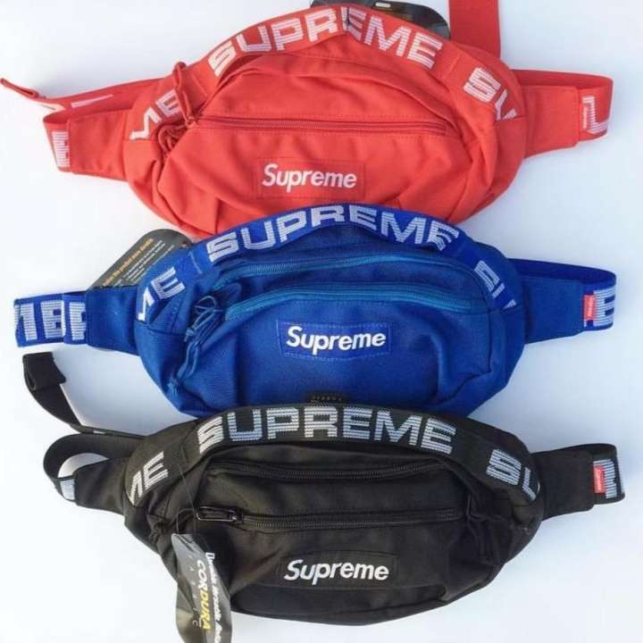 waistbag tas selempang supreme tas pria dan wanita