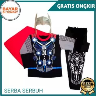 baju superhero anak baju karakter anak baju thor anak baju robot dan topeng baju avengers anak KE251