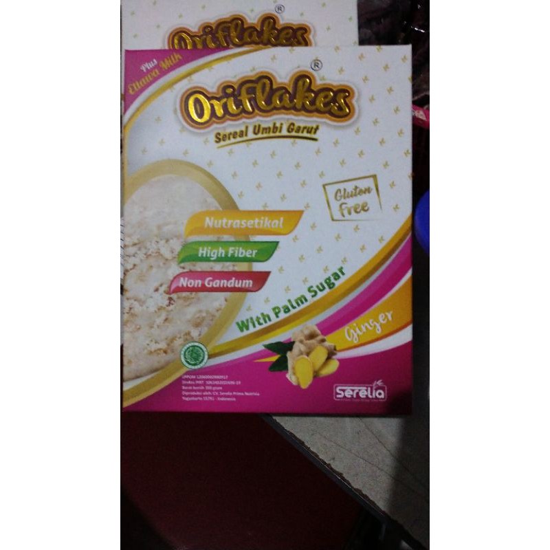 Oriflakes Gastro 350gr / Maag Asam Lambung GERD / Sereal Umbi Garut-Jahe/Ginger