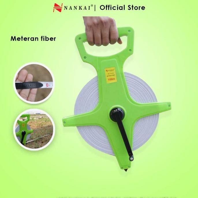 

Meteran Tancap Fiber 100 Meter Nankai