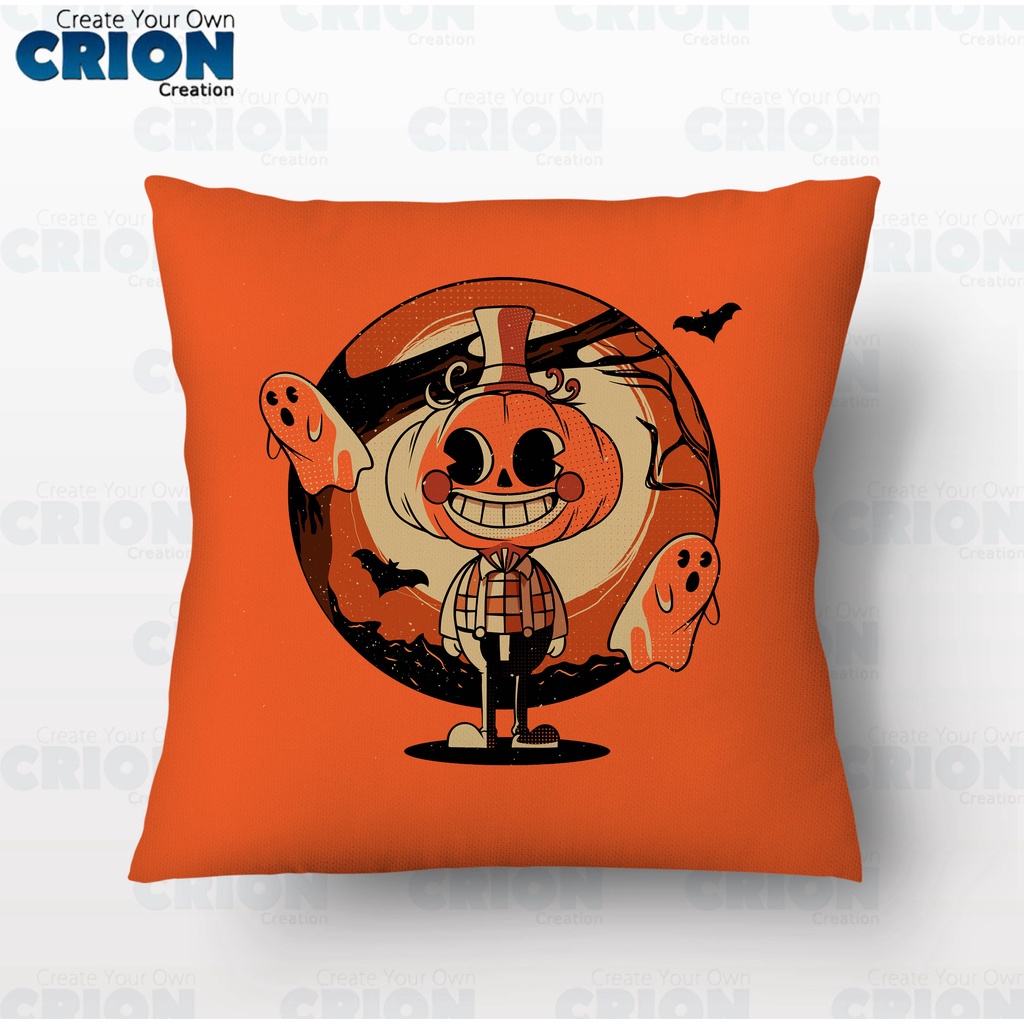 Bantal Halloween - Pumpkin cute - souvenir / kado - By Crion