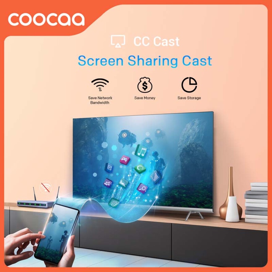 TV COOCAA Smart TV 43 inch - Digital TV - OS COOLITA - FHD - Bazel Less - Dolby Audio - Browser/Youtube - USB/LAN/WIFI - Model 43S3U