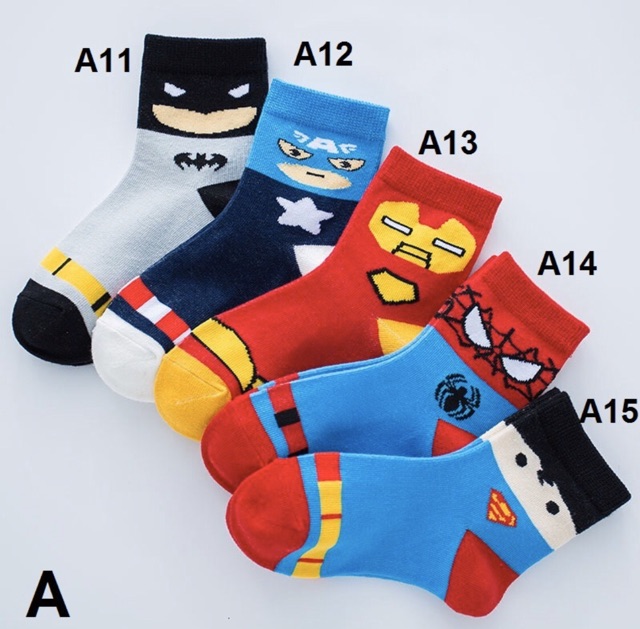 Baby socks kaos kaki anak motif superhero