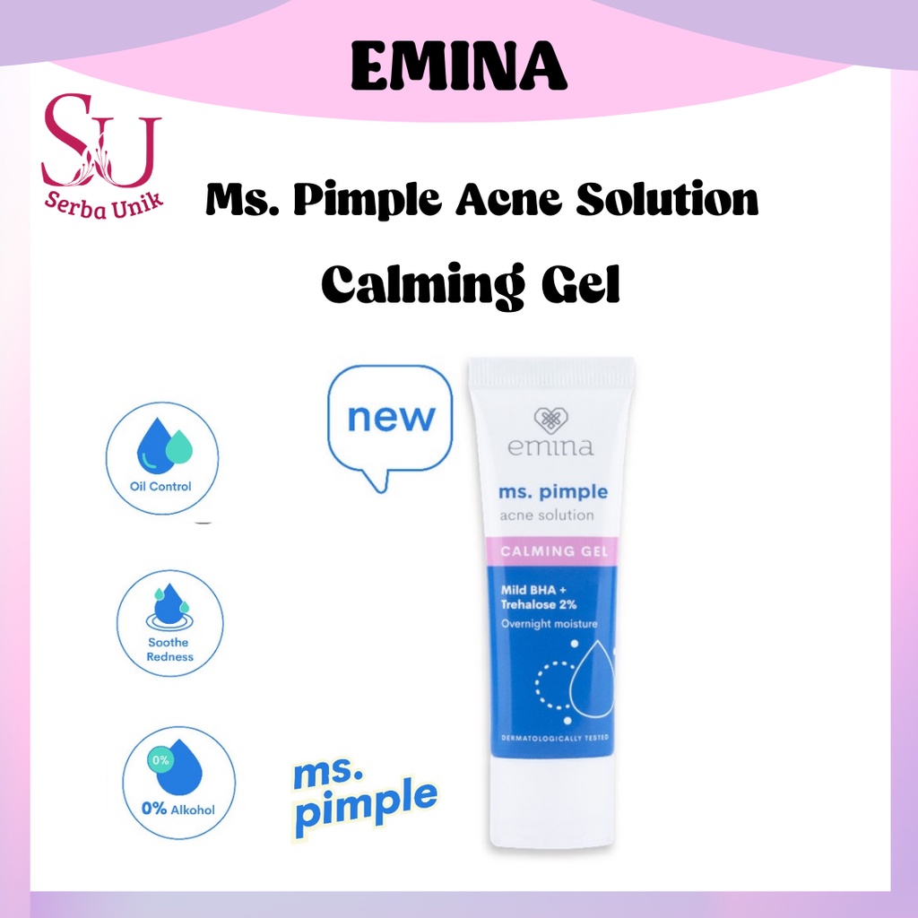 Emina Ms Pimple Acne Solution Series | Calming Gel | Exfoliating Toner | Face Serum | Face Toner | Face Wash | Moisturizing Gel | Spot Gel