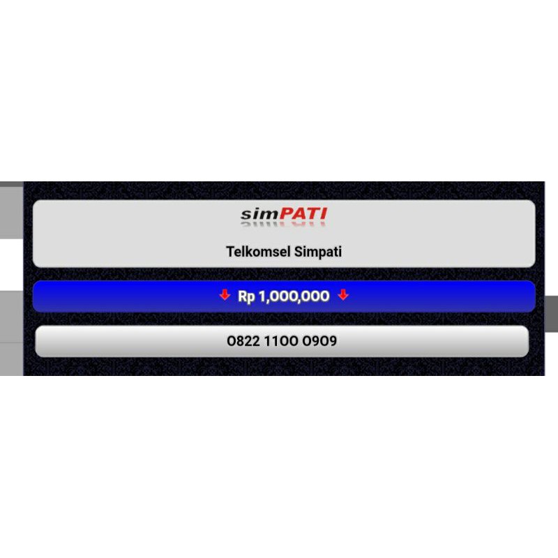 NOMOR CANTIK SIMPATI 0822 1100 0909
