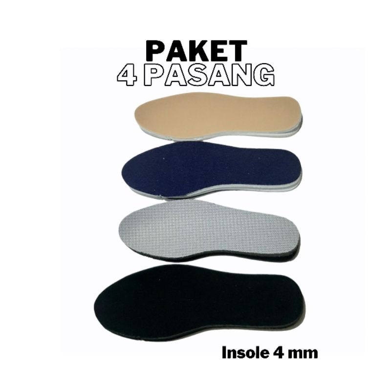 PAKET 4 PASANG SOL SEPATU INSOLE DALAM SEPATU