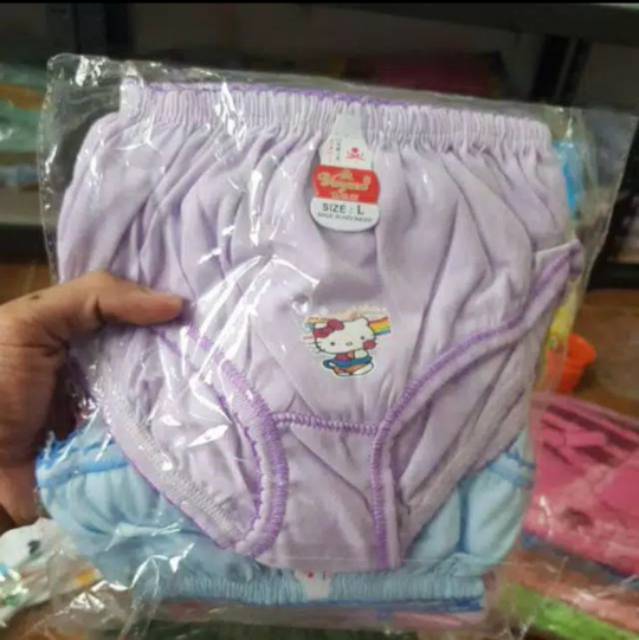 (3 pcs ) cd anak polos S.M.L.XL / cd YAYAN/ cd anak / daleman baby / celana dalam / cd  polos