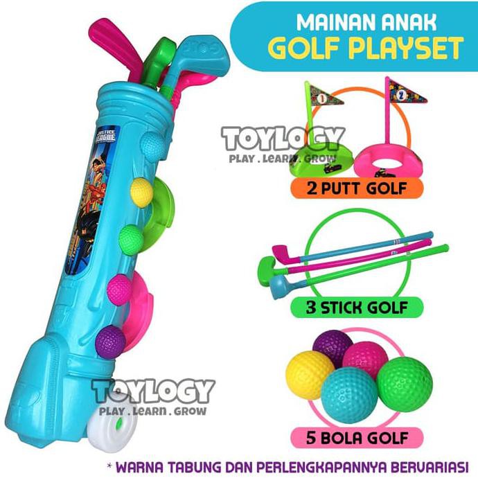 Mainan Olahraga Anak Paket Peralatan Golf Sport Set Playset Stick