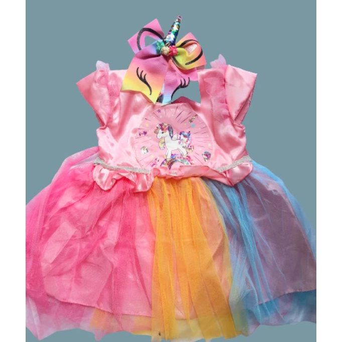 dress litte poni baby baju ulang tahun baby custom anak dress poni/baju unicorn /dress unicorn baju 